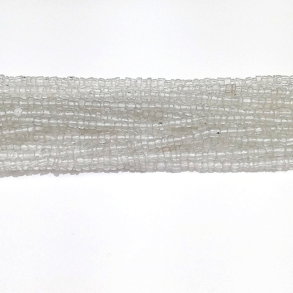 *Relisted* Vintage Multi String Clear Beaded Necklace from India - Picture 9 of 14